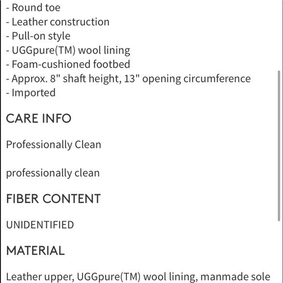 UGG Classic short wool lined leather boot*SOLD - Picture 8 of 8